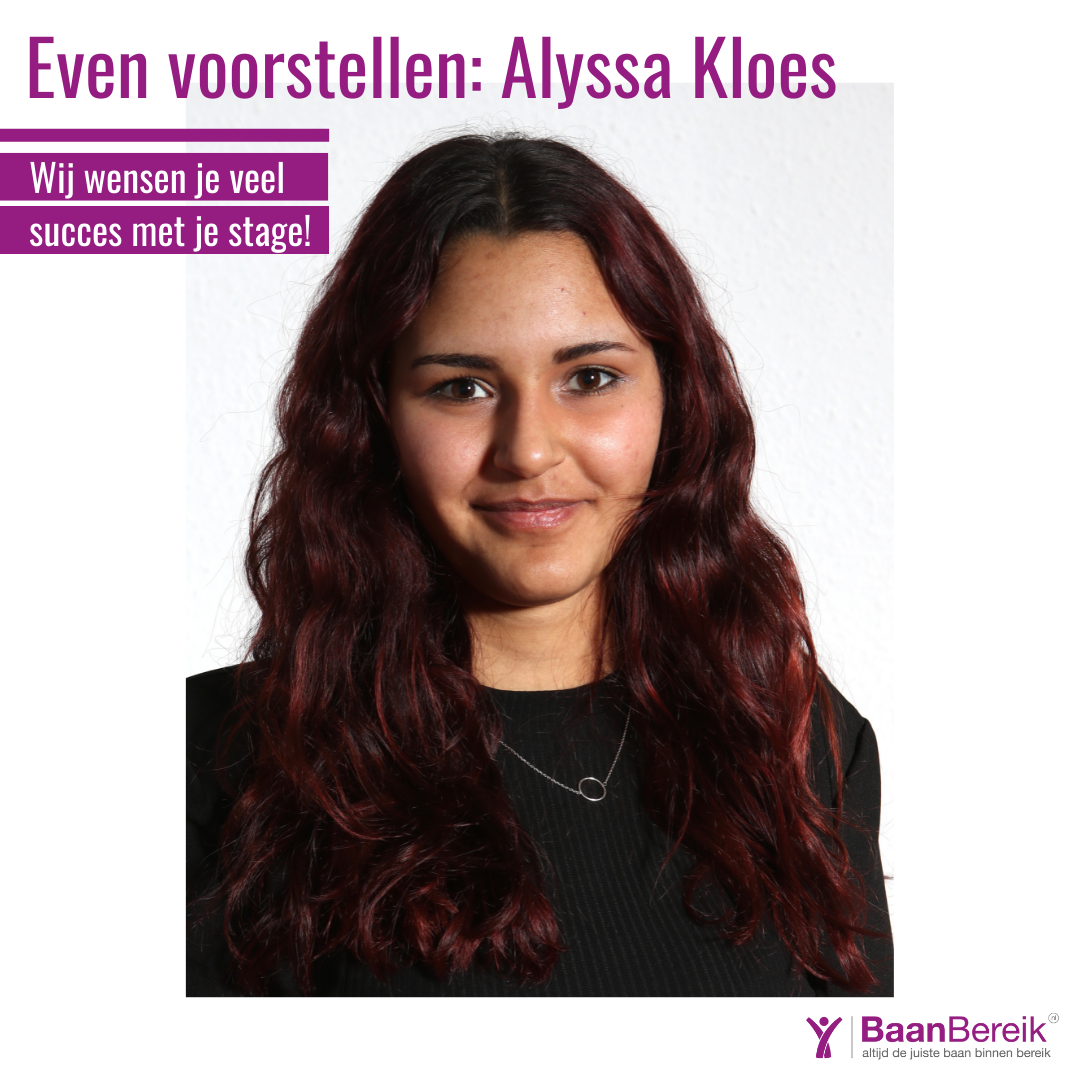 Even voorstellen: Alyssa Kloes