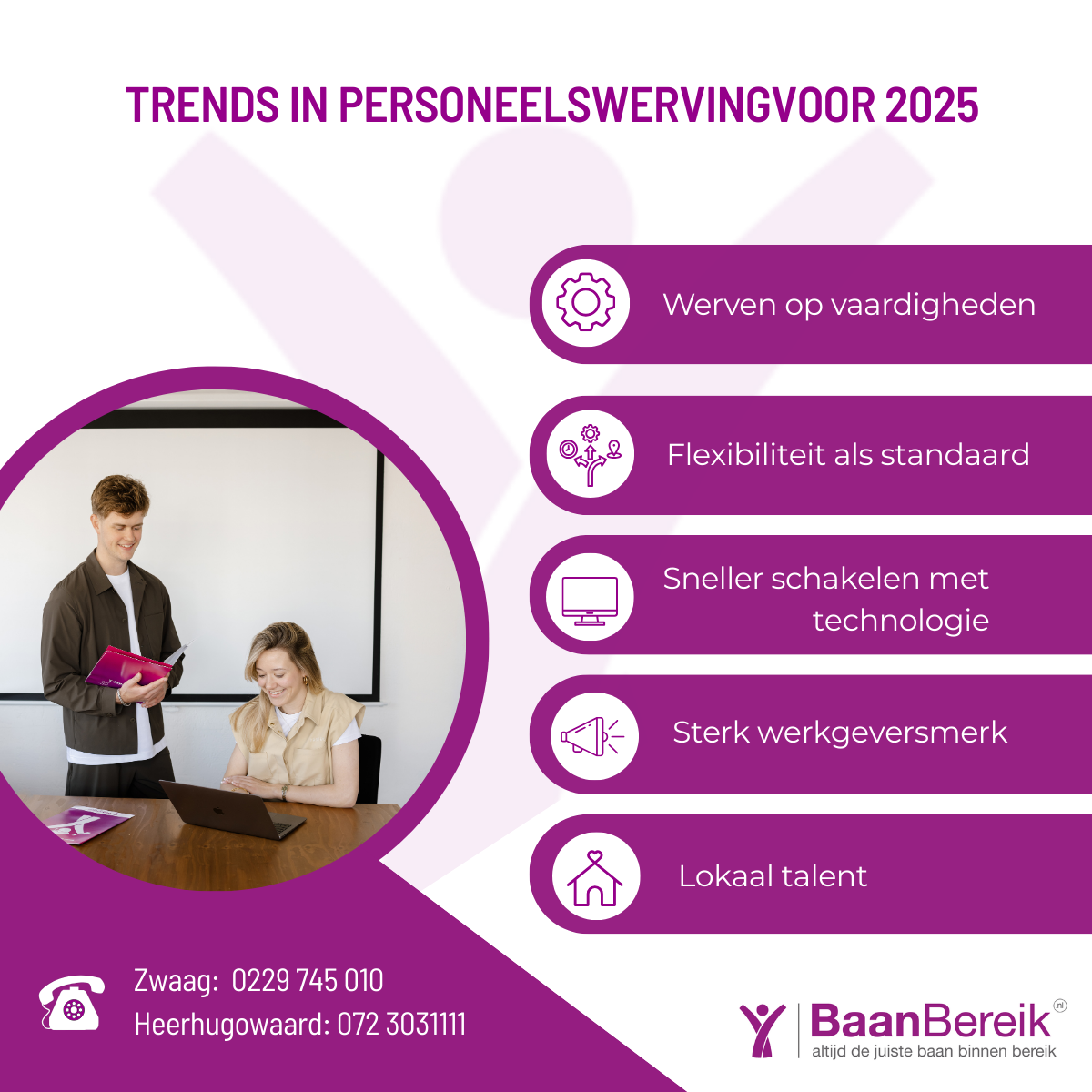 Trends in personeelswerving: inzichten én oplossingen voor werkgevers in Noord-Holland