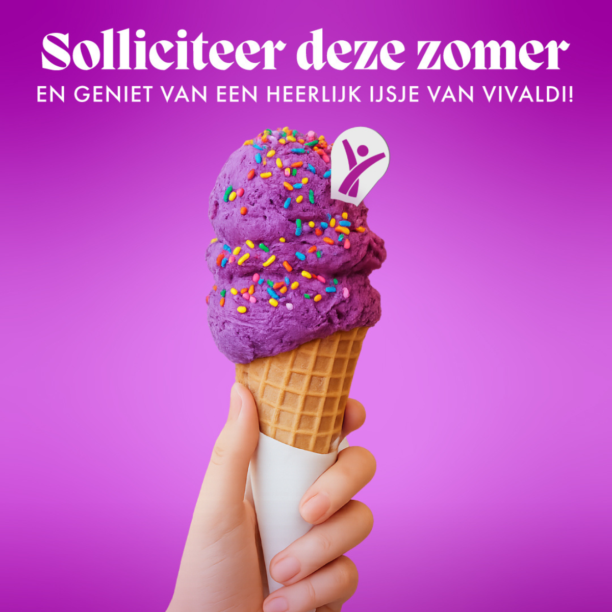 Zomeractie bij BaanBereik: solliciteer deze zomer en geniet van een heerlijk ijsje van Vivaldi!